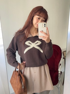 flowerさん（レディース・154cm）の冬コーディネート