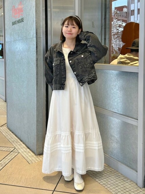 セール】ショートデニムジャケット（デニムジャケット）｜flower