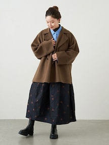 IÉNA スーパー160ダブルフェイス　ショートコート　茶色　美品！ IENA｜《追加2》スーパー160ダブルフェイス ショートコート