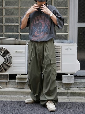 「Confirm（コンファーム）のアイテム」を使った、confirmさん（メンズ・170cm）の夏コーディネート