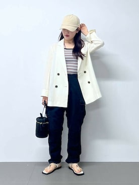 「ROTHCO（ロスコ）のアイテム」を使った、SALOON STAFFさん（レディース・155cm）の春コーディネート