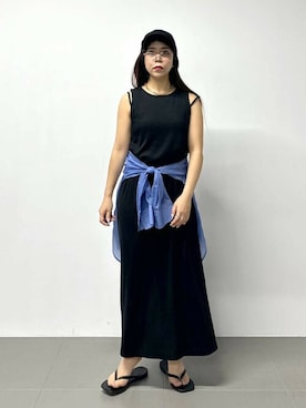 「COBRA CAPS（コブラキャップス）のアイテム」を使った、SALOON STAFFさん（レディース・150cm）の春コーディネート