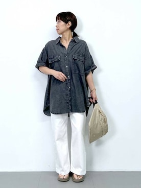 SALOON STAFFさん（レディース・159cm）の夏コーディネート