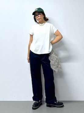 「saloon（サルーン）のアイテム（アクセサリー）」を使った、SALOON STAFFさん（レディース・150cm）の夏コーディネート