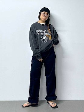 「saloon（サルーン）のアイテム（アクセサリー）」を使った、SALOON STAFFさん（レディース・150cm）の夏コーディネート