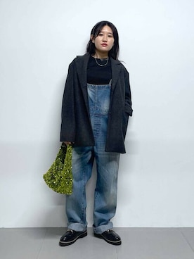 「saloon（サルーン）のアイテム（トップス）」を使った、SALOON STAFFさん（レディース・150cm）の秋コーディネート