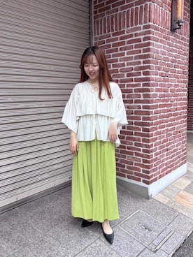 「le.coeur blanc（ルクールブラン）のアイテム」を使った、moyuさん（レディース・150cm）の春コーディネート