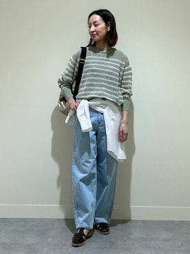 「アイテム（バックパック/リュック）」を使った、ayaさん（レディース・156cm）の春コーディネート