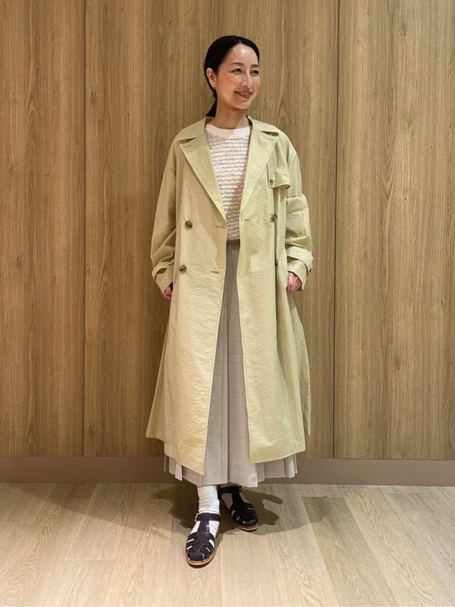 最適な材料 HUMAN WOMAN 梅田阪神ayaさんのトレンチコートを使った ジャケット・アウター