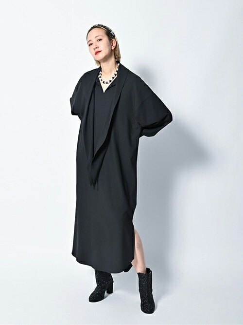お値下げ✨CITYSHOP♥CO/NY MAXI DRESS：ワンピース LACE UP LINEN DRESS：ワンピース（ワンピース）｜CITYSHOP