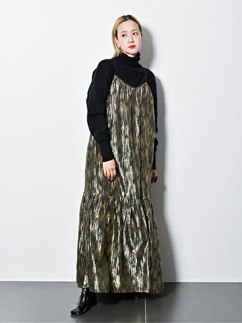 ワンピース city shop GOLD LAME DRESS セール】GOLD LAME DRESS：ワンピース（ワンピース）｜CITYSHOP