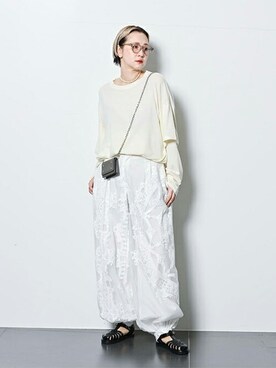 「TAAKK（ターク）のアイテム」を使った、SAKURAKOさん（レディース・165cm）の春コーディネート