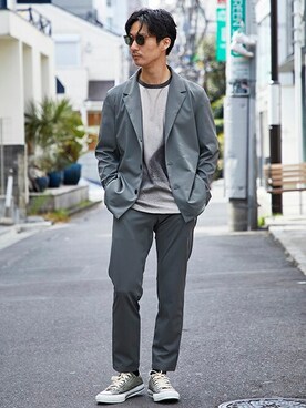STUDIOUS MENSさん（メンズ・166cm）の春コーディネート