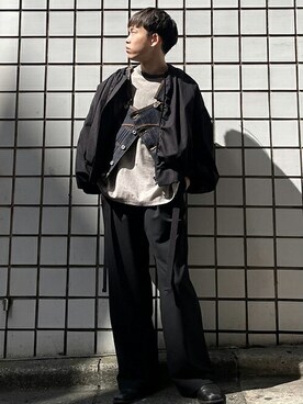「SHAREEF（シャリーフ）のアイテム」を使った、STUDIOUS MENSさん（メンズ・165cm）の春コーディネート
