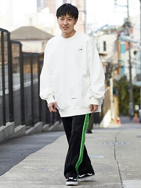 「SHAREEF（シャリーフ）のアイテム」を使った、STUDIOUS MENSさん（メンズ・158cm）の春コーディネート
