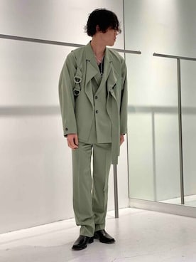 「LiNoH（リノー）のアイテム（ジャケット/アウター）」を使った、STUDIOUS MENSさん（メンズ・175cm）の春コーディネート