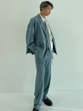 「LiNoH（リノー）のアイテム（ジャケット/アウター）」を使った、STUDIOUS MENSさん（メンズ・181cm）の春コーディネート
