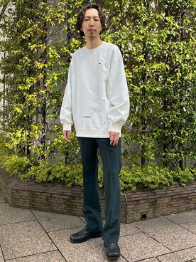 「SHAREEF（シャリーフ）のアイテム」を使った、STUDIOUS MENSさん（メンズ・177cm）の春コーディネート