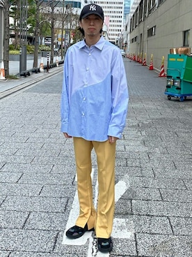 「soe（ソーイ）のアイテム」を使った、STUDIOUS MENSさん（メンズ・177cm）の春コーディネート