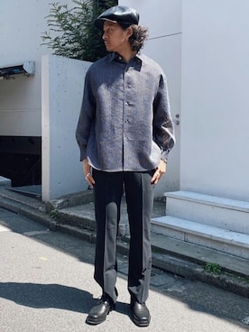 「PADRONE（パドローネ）のアイテム」を使った、STUDIOUS MENSさん（メンズ・179cm）の春コーディネート