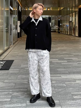 「LiNoH（リノー）のアイテム（ジャケット/アウター）」を使った、STUDIOUS MENSさん（メンズ・181cm）の春コーディネート