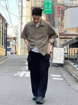「N.HOOLYWOOD（N.ハリウッド）のアイテム（トップス）」を使った、STUDIOUS MENSさん（メンズ・158cm）の春コーディネート