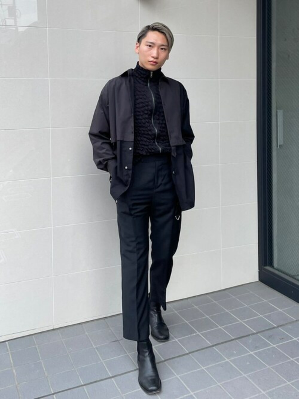 LiNoH（リノー）の「【×BUNZABURO】 ZIP BLOUSON（ブルゾン