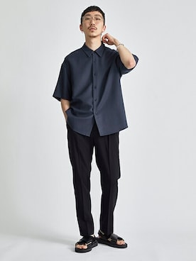 「PADRONE（パドローネ）のアイテム」を使った、STUDIOUS MENSさん（メンズ・171cm）の夏コーディネート