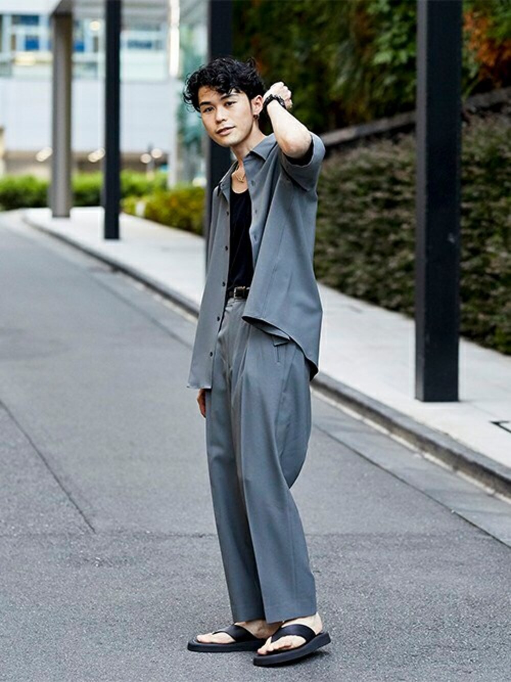 CITY アダプトワイドスラックス　シャツセットアップ ADAPT WIDE PANTS/アダプトワイドスラックスを使った人気