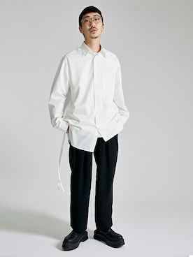 「LiNoH（リノー）のアイテム（サンダル）」を使った、STUDIOUS MENSさん（メンズ・173cm）の夏コーディネート