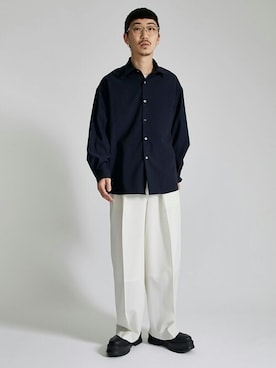 「LiNoH（リノー）のアイテム（ブーツ）」を使った、STUDIOUS MENSさん（メンズ・172cm）の夏コーディネート