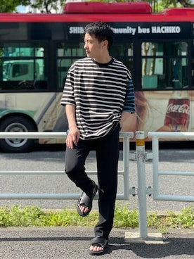 「PADRONE（パドローネ）のアイテム」を使った、STUDIOUS MENSさん（メンズ・158cm）の秋コーディネート