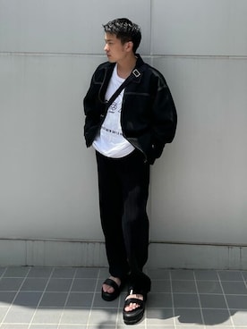 「SHAREEF（シャリーフ）のアイテム」を使った、STUDIOUS MENSさん（メンズ・158cm）の秋コーディネート