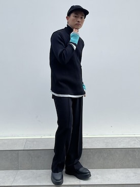 「LiNoH（リノー）のアイテム（サンダル）」を使った、STUDIOUS MENSさん（メンズ・158cm）の秋コーディネート