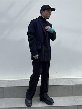 「CULLNI（クルニ）のアイテム（ジャケット/アウター）」を使った、STUDIOUS MENSさん（メンズ・158cm）の秋コーディネート