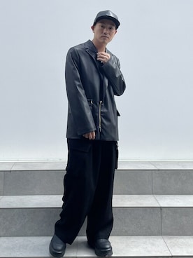 「CULLNI（クルニ）のアイテム（ジャケット/アウター）」を使った、STUDIOUS MENSさん（メンズ・158cm）の秋コーディネート