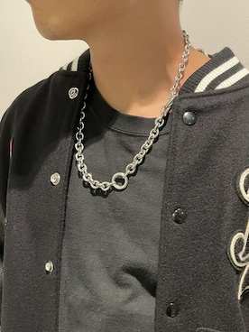 「LiNoH（リノー）のアイテム（アクセサリー）」を使った、STUDIOUS MENSさん（メンズ・158cm）の秋コーディネート