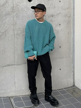「SHAREEF（シャリーフ）のアイテム」を使った、STUDIOUS MENSさん（メンズ・158cm）の秋コーディネート