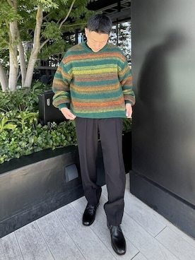「PADRONE（パドローネ）のアイテム」を使った、STUDIOUS MENSさん（メンズ・158cm）の秋コーディネート