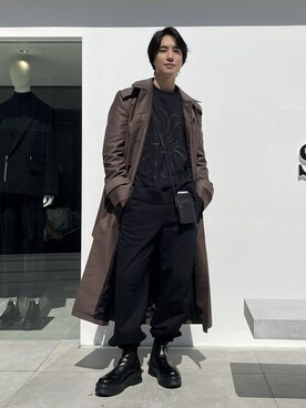 「LiNoH（リノー）のアイテム（スウェット）」を使った、STUDIOUS MENSさん（メンズ・178cm）の秋コーディネート