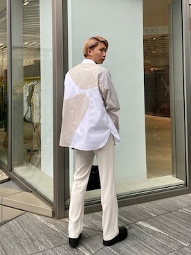 「soe（ソーイ）のアイテム」を使った、STUDIOUS MENSさん（メンズ・181cm）の秋コーディネート