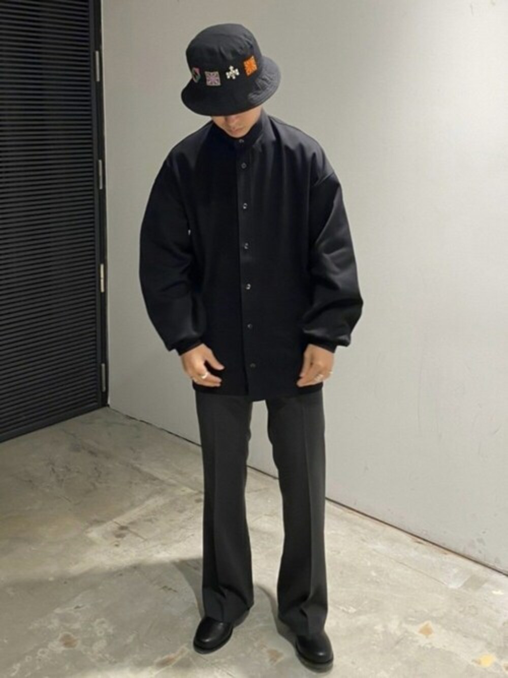 THE RERACS（ザ・リラクス）の「RERACS BAND COLLAR POLO SHIRT