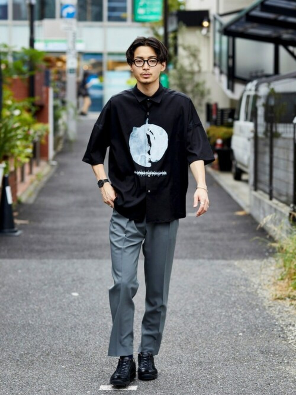SHAREEF（シャリーフ）の「ABSTRACT APPLE S/S SHIRTS（シャツ