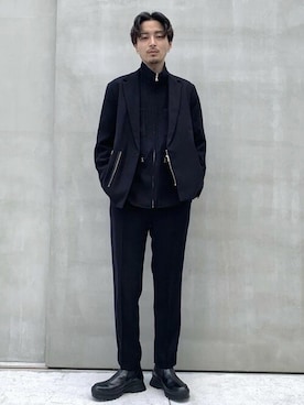 「CULLNI（クルニ）のアイテム（ジャケット/アウター）」を使った、STUDIOUS MENSさん（メンズ・183cm）の秋コーディネート