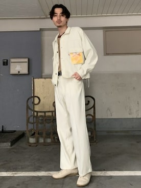 「FACCIES（ファチーズ）のアイテム」を使った、STUDIOUS MENSさん（メンズ・183cm）の秋コーディネート