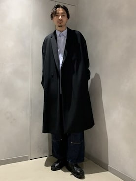 「THE RERACS（ザ・リラクス）のアイテム（その他アウター）」を使った、STUDIOUS MENSさん（メンズ・183cm）の秋コーディネート