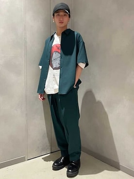 「SHAREEF（シャリーフ）のアイテム」を使った、STUDIOUS MENSさん（メンズ・170cm）の秋コーディネート