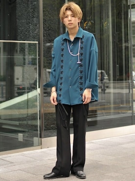 「SHAREEF（シャリーフ）のアイテム」を使った、STUDIOUS MENSさん（メンズ・167cm）の秋コーディネート