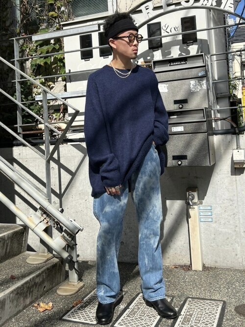 パンツ UNUSED BIO WASH BLEACH DENIM UNUSED（アンユーズド）の「UW1065 BIO WASH BLEACH DENIM