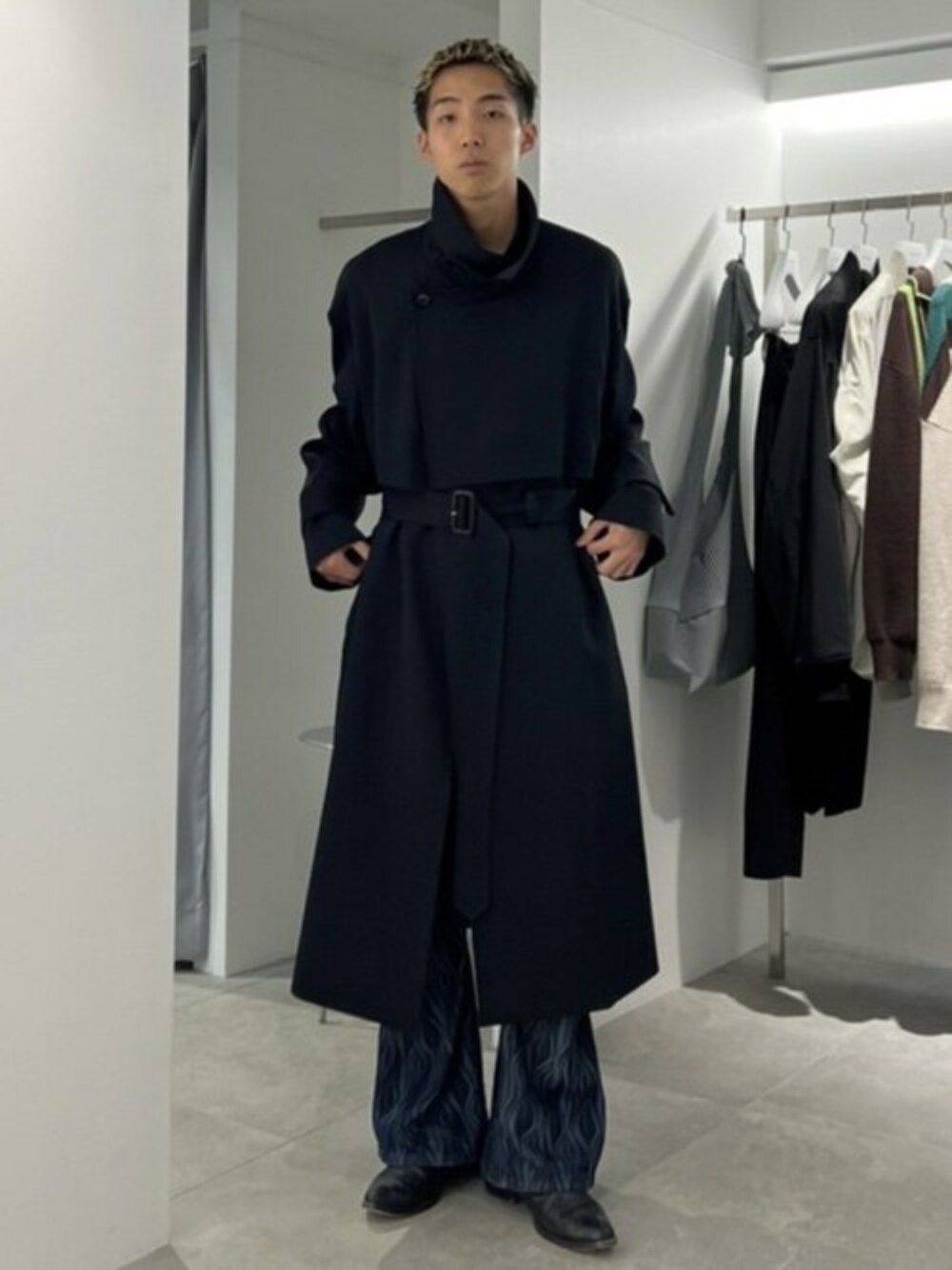 CULLNI（クルニ）の「Wool Chino Layered Trench Coat（その他アウター